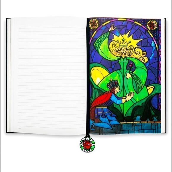 Beauty and the Beast Stained Glass Window Journal holographic & graphic … - Picture 5 of 8